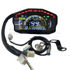 두카티 혼다 가와사키 스즈키 오토바이 디지털 패널 범용 LED 속도계 미터 어셈블리
