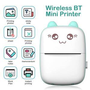 [누리문구]잉크젯 스티커 사진 영수증 프린터 미니 포켓 7 롤 감열지, iOS 안드로이드 앱