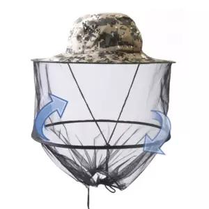 2색 1개 벌 망 정글 모자 날파리 차단 모기장 벌레망 dAv2+4aDK