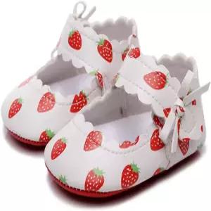 홍테야 베이비 걸스 발레 드레스 슈즈 - 메리 제인 소프트 밑창 사이드보우 용 모카신스