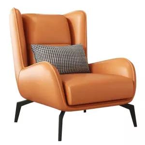 1인 체어 라운지 가죽 발받침 세트 소파 카페 거실 엔틱 쇼파 로비 등받이