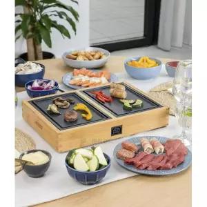 전기 그릴 스테이크 우드 2인용 업소용 철판 구이기 단일 항목