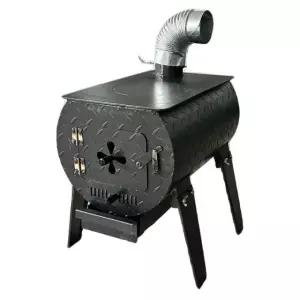 거꾸로타는 난로 화목난로 카페 펠렛 장작화로 주물 연통 4mm 66x57