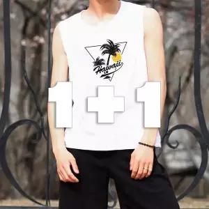 2장세트 피부에 M 테스 민소매 면티셔츠 단체