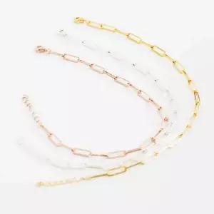 (실버) 윌디 체인 발찌