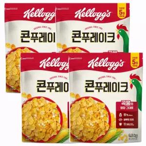 켈로그 콘 푸레이크 1200g 대용량 시리얼 4개