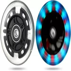 80mm 인라인 스케이트 휠과 킥 스쿠터 뒷바퀴 교체 쌍 Abec9가 설치된 스케이트와 스쿠터를 위한 LED