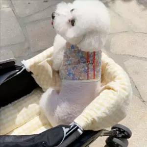 [골드스마일]체크 강아지 유모차 쿠션 애견 반려견 유모차 쿠션 매트 4계절