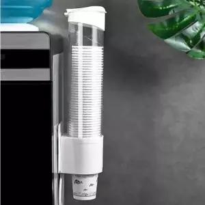 벽면 부착식 접착식 종이컵 보관대 일회용 컵 케이스 디스펜서 홀더 거치대 꽂이 정수기