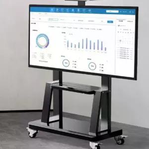 TV 스텐드 티비 65인치 원목 거치대 선반 스탠드 이동식