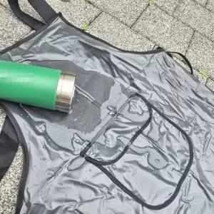 ( )남녀공용 블랙 TPU 반투명 방수 앞치마