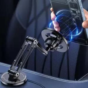 (색상 실버)간편 편안한 장착 차량용 맥세이프 핸드폰 자석 거치대