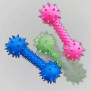 돌기형 덤벨방울 강아지 치발기 색상랜덤 10개입