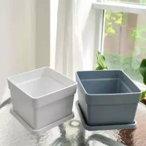 [골드스마일]사각 화분 27x27x17cm 다육식물 가을꽃 분갈이용