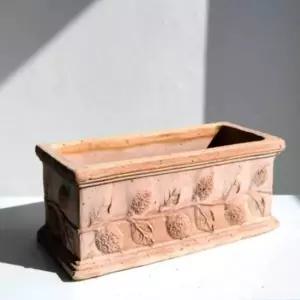 [골드스마일]다육식물 화분 직사각형 이태리 스타일 봄꽃 재배용 27x12x11cm