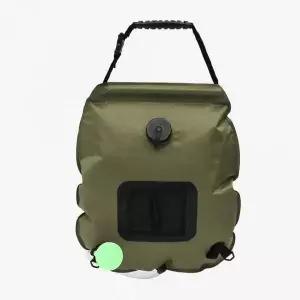 온도감지 캠핑 야외 휴대용 샤워기 그린