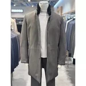 [파주점][레노마]레노마 남성 25 F/W 다크그레이 프리미엄 구스다운 양가죽 패딩점퍼 RRHMLU53A