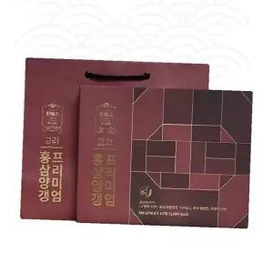 명절 건강 선물용 홍삼 양갱 개별 포장 간식 영양 보충 건강 관리 가정용 선물용