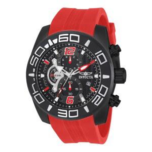 남성 22810 프로 다이버 아날로그 디스플레이 쿼츠 레드 워치