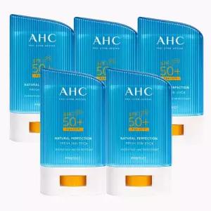 AHC 내추럴 퍼펙션 프레쉬 선스틱 SPF50+ 22g 5개