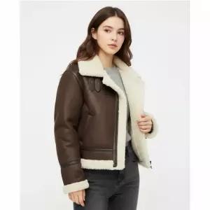 지오다노여성 스웨이드 레더 숏 무스탕 375918 1232154