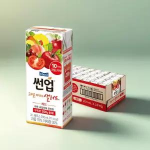 썬업 10가지 과일야채샐러드 라이코펜 레드 200ml 24팩 한팩 간편 건강한습관