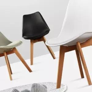 고급원목에펠의자 학생 공부 책상 1인용 체어 카페