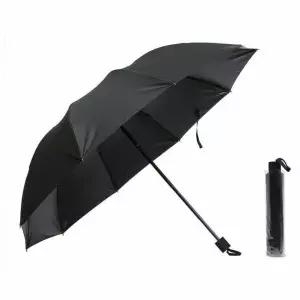 골프용 블랙 4단 접이식 우산 레저용 방풍 우산