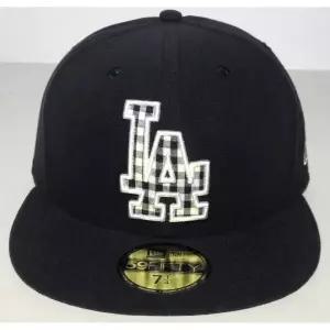 [관부가세포함] 뉴에라 59FIFTY 로스앤젤레스 다저스 체커 로고 핏티드 캡 (MLB)