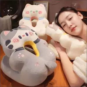 동물 푹신한 캐릭터 낮잠쿠션 엎드려자는 사무실 베개 학교