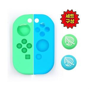 [세트구성] 닌텐도 스위치 조이콘 실리콘 커버 스틱커버 케이스 OLED