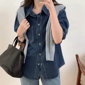 [코코블랑] 앤튼 루즈핏 데님 셔츠