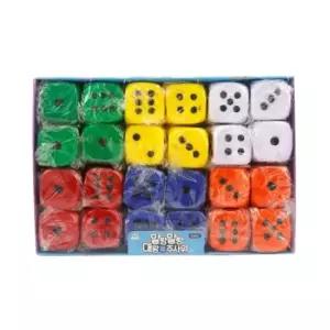 대왕 오렌지 주사위 말랑말랑 4x4cm 게임용 주사위 말랑주사위 대형주사위 스펀지주사위