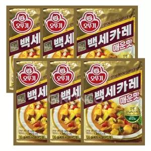 오뚜기 백세카레 매운맛 100g 6개 간편식 가루형