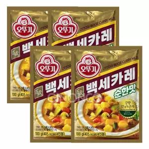 오뚜기 백세카레 순한맛 100g 4개 간편식 가루형