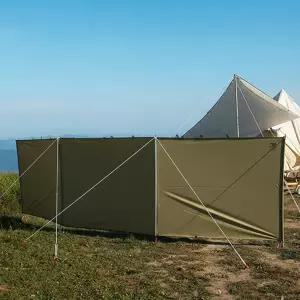 윈드스크린 4.4M 캠핑 차박 야외 바람막이 불멍 쉘터 타프 그늘막 사이드월 윈드바이저 바람 외풍 먼지 차단