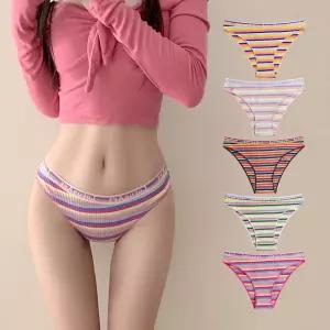 (5색 세트) 레인보우 슬림라인 팬티 치키 T 티팬티 면 바디프로필 바프 빅사이즈