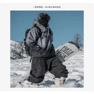 남녀공용 방온 방풍 보드복 방수 상의 후드 스키복 특이한