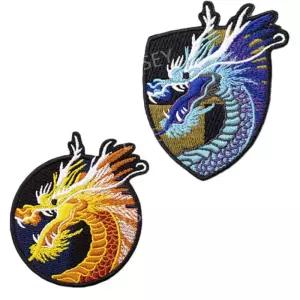 청룡 와펜 찍찍이 패치 서바이벌 적룡 완장 팀구분