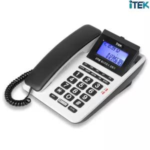 아이텍 유선 가정용 전화기 GND-700WH 빅버튼 어르신 화이트