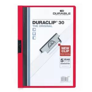 독일 사무 A4 고급 서류철 파일철 서류 문서 30매 빨강 펀치리스 크립 파일 클립 화일 정리 홀더 보관 듀라