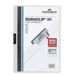 독일 사무 A4 고급 서류철 파일철 서류 문서 30매 흰색 펀치리스 크립 파일 클립 화일 정리 홀더 보관 듀라