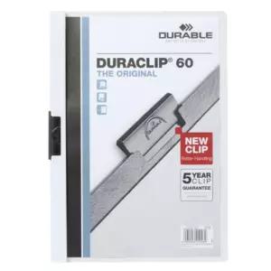 독일 사무 A4 고급 서류철 파일철 서류 문서 60매 흰색 펀치리스 크립 파일 클립 화일 정리 홀더 보관 듀라