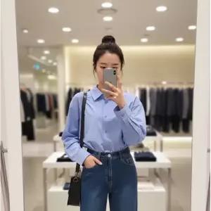 [롯데백화점]SOUP 베이직 루즈핏 면셔츠  SC3LS34