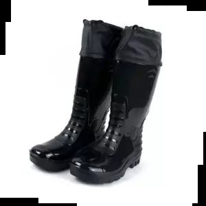 B812 PVC소재 방한털 부착 카프 방한장화