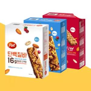 포스트 단백질바 + 에너지바 밸런스 + 액티브 3종 세트 (총1450g)