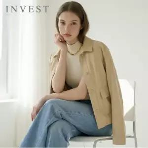 [인베스트] 투 포켓 스웨이드 카라 자켓_IN6S1JK1071