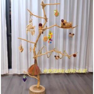 나뭇가지새놀이터 앵무새 횟대 나무 앵무새횟대 용품 단단한 1번 프레임 놀이터