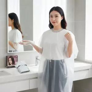 미용실 일회용 비닐 위생가운 10매 염색 커트 파마 업소용