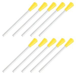 ifundom 10피스 삼각형 아이언 타악기 스틱 말렛 악기 비터 뮤지컬 트라이앵글 스트라이커 장난감 어린이 부품 퍼즐 플라스틱